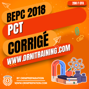 Corrigé de PCT, BEPC 2018 - Cameroun