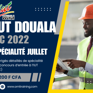 Corrigée de sujet de spécialité  juillet 2022 de l'IUT de Douala option GC