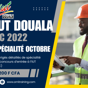 Corrigée de sujet de spécialité octobre 2022 de l'IUT de Douala option GC