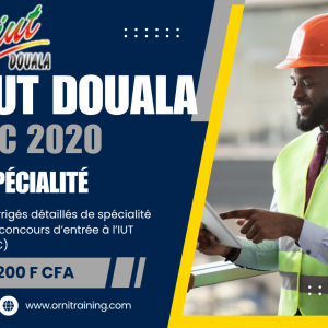 Corrigée de sujet de spécialité 2020 de l'IUT de Douala option GC