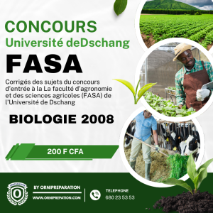 Corrigée de sujet de biologie 2008 de la FASA