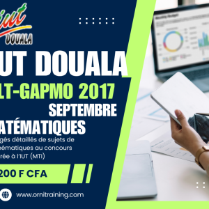 Corrigée de sujet de mathématique septembre 2017 de l'IUT de Douala option GLT-GAPMO